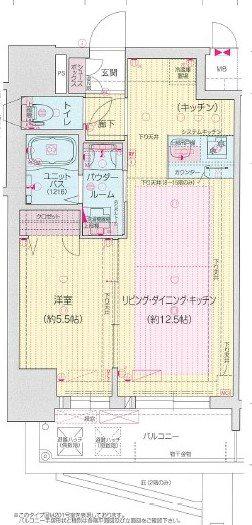 プレサンス新栄アーバンフロー(1LDK/2階)の間取り写真