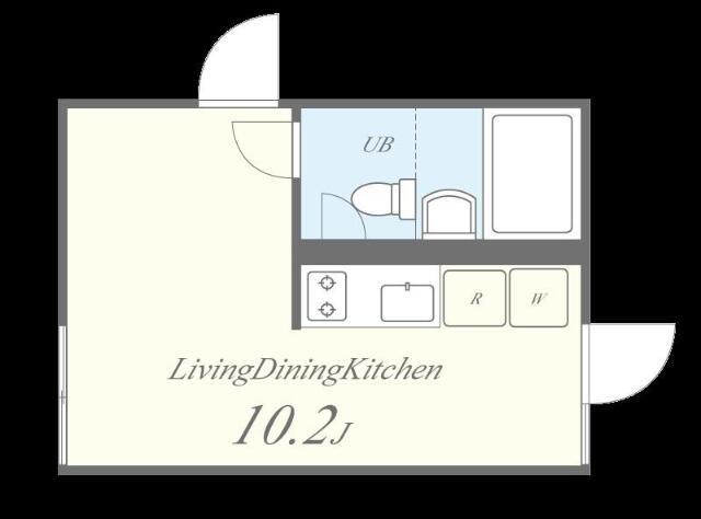 OOKAYAMA APARTMENT(ワンルーム/2階)の間取り写真