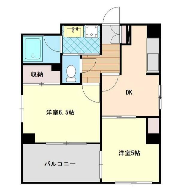 KODAヒルズ西小岩(2DK/3階)の間取り写真