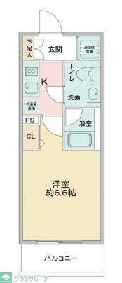 LA DOUCEURお花茶屋II(1K/4階)の間取り写真