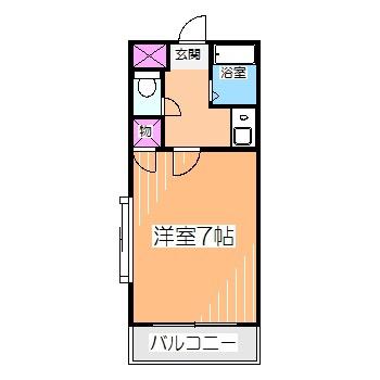南海高野線 百舌鳥八幡駅 徒歩5分 4階建 築32年(1K/3階)の間取り写真