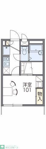 レオパレスミモザ(1K/2階)の間取り写真
