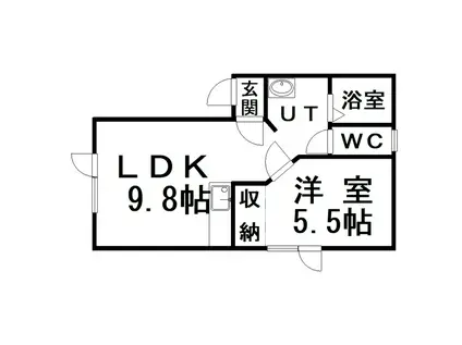 MC20(1LDK/1階)の間取り写真