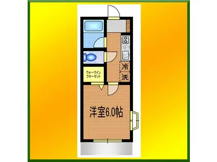 メゾンリヴェール(1K/1階)の間取り写真