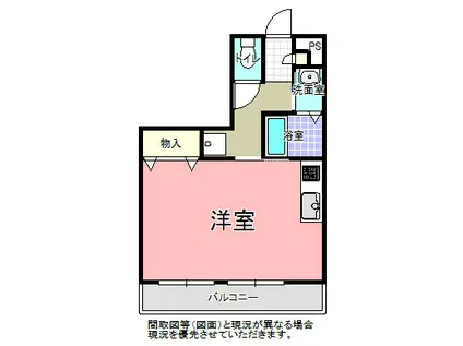 ソミナ メロディ(ワンルーム/1階)の間取り写真