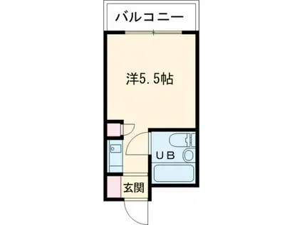 ビレッジ1(ワンルーム/3階)の間取り写真