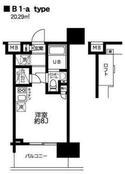 レジディア大森東 3階階 間取り