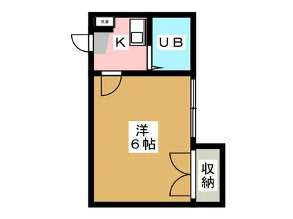 日吉第一QSハイム(1K/3階)の間取り写真