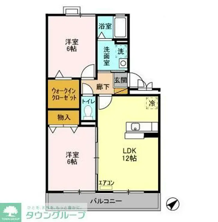 ロイヤルクレッセント西登戸 3階階 間取り