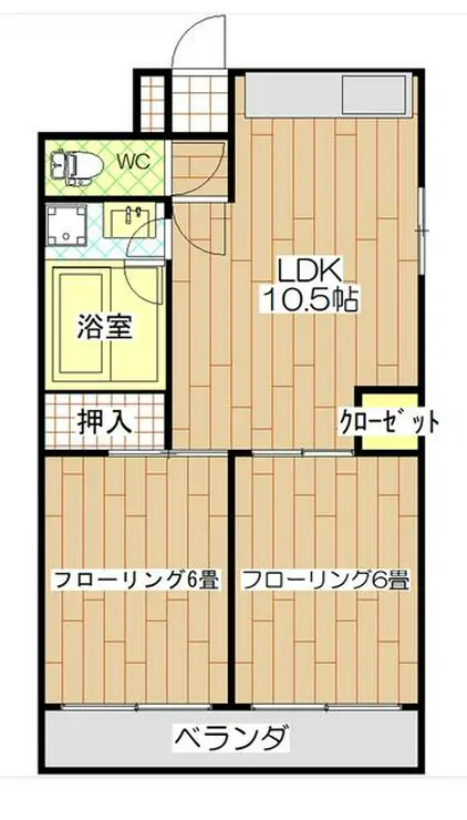 グランドール東寺尾 5階階 間取り
