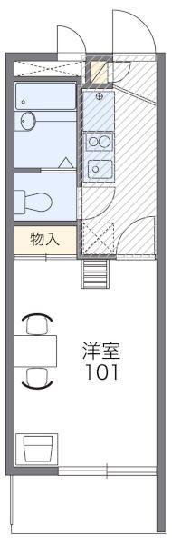 レオパレスボヌール(1K/2階)の間取り写真