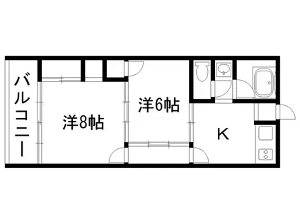 石村ビル(ワンルーム/4階)の間取り写真