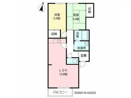 MMジャンクション(2LDK/2階)の間取り写真