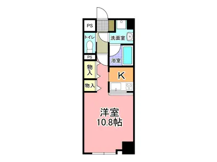 リバティ梅香(1K/1階)の間取り写真