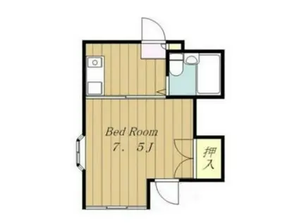 ダイキョウマンション第一(1K/1階)の間取り写真