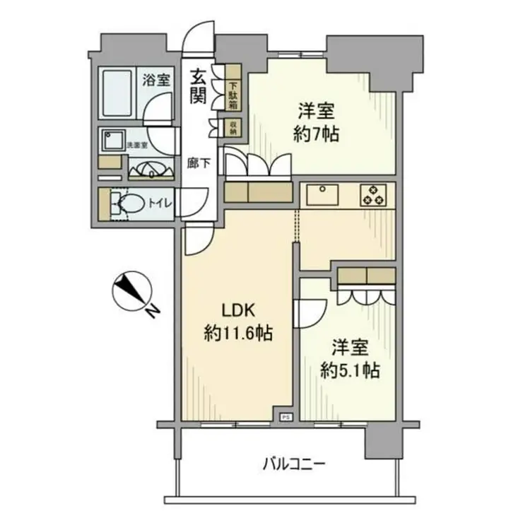 新宿グランドプラザ 6階階 間取り
