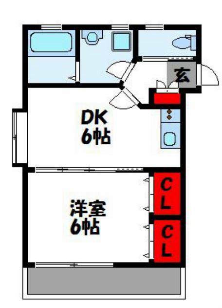 アムール美幸(1DK/3階)の間取り写真