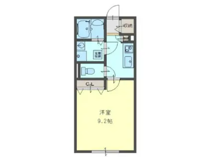 プレミール壱番館(1K/2階)の間取り写真