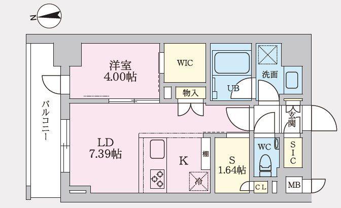 タスキプライムテラス後楽園(1SLDK/2階)の間取り写真