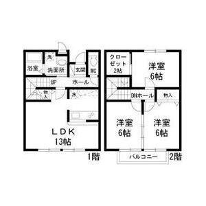RSマ・メゾン加藤(3LDK/1階)の間取り写真