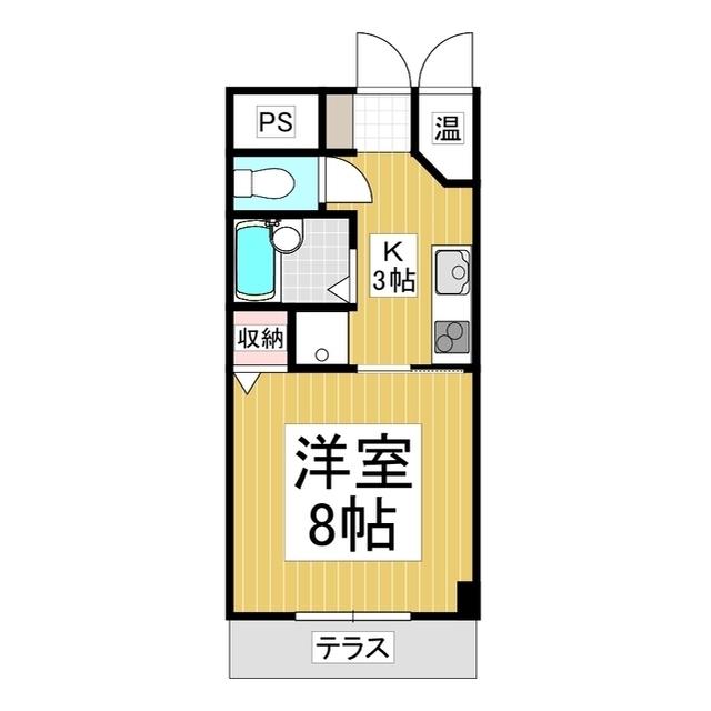 ビラ・デュ・ノブレ(1K/3階)の間取り写真