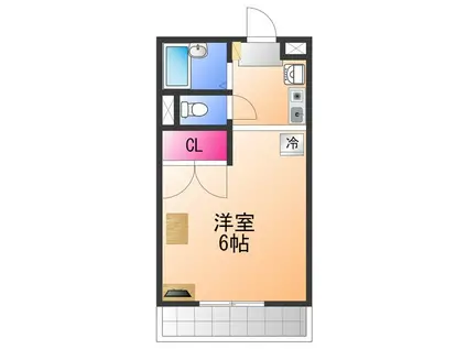 レオパレス上之郷(1K/2階)の間取り写真