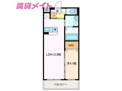 アイティーオーレジデンス東旭が丘(1LDK/3階)の間取り写真