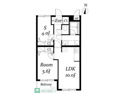 ピア湘南夕陽ヶ丘(1SLDK/3階)の間取り写真