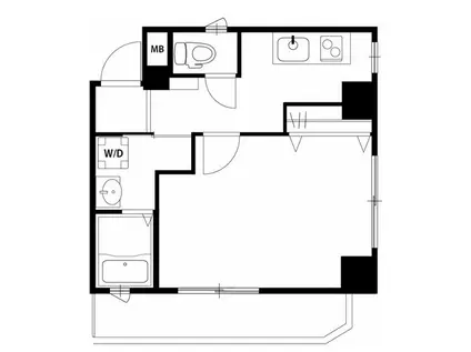 リブリ・上野(1K/5階)の間取り写真