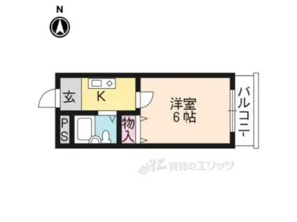 レ・タン・ドゥ・ラ・メールCKVI(1K/5階)の間取り写真