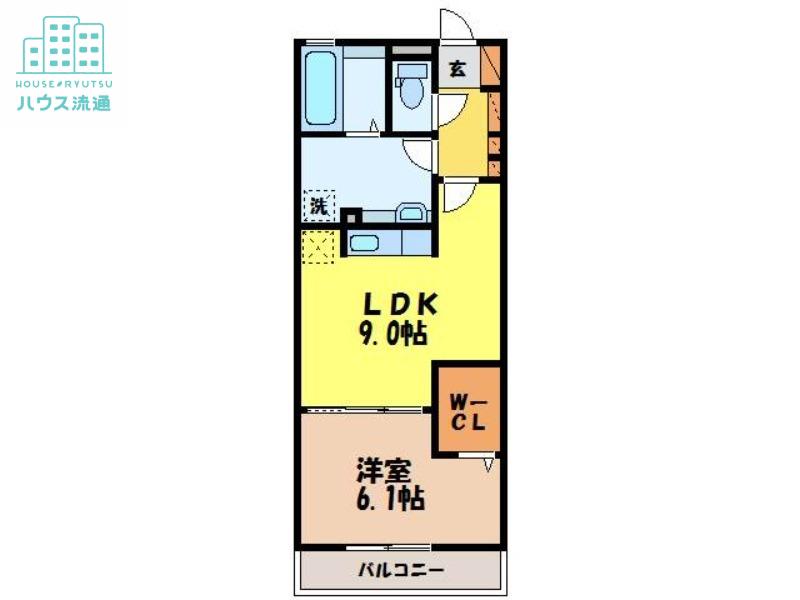 メゾン・ラ・パトリアK(1LDK/1階)の間取り写真