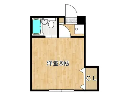 グランシャリオ北豊中(ワンルーム/3階)の間取り写真