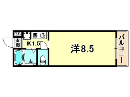 萌NAKATANI(1K/3階)の間取り写真