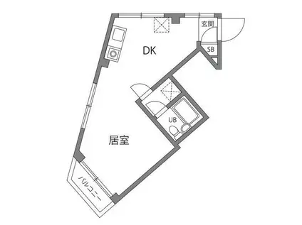 アルテビル(ワンルーム/1階)の間取り写真