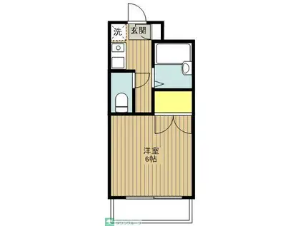 シェモア昭島館(1K/1階)の間取り写真