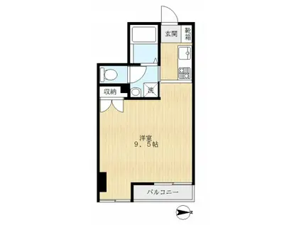 アイフィールドマンション(1K/3階)の間取り写真