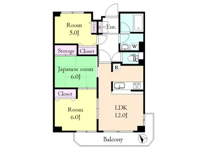 サン・アロー(3LDK/3階)の間取り写真