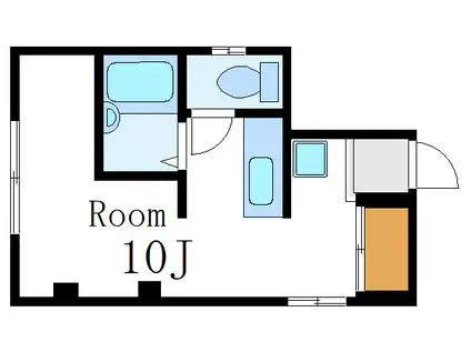 水野ビル(ワンルーム/2階)の間取り写真