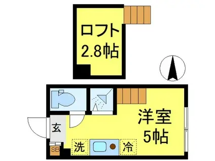 トーク西池袋ウェルフォート(1DK/4階)の間取り写真