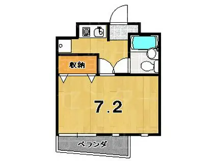 アーバンボート210(1K/2階)の間取り写真
