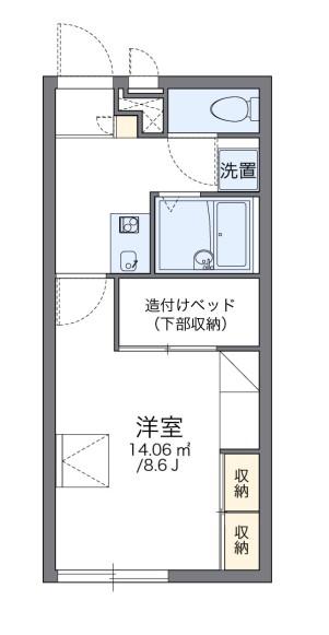 レオパレスSEASON(1K/2階)の間取り写真