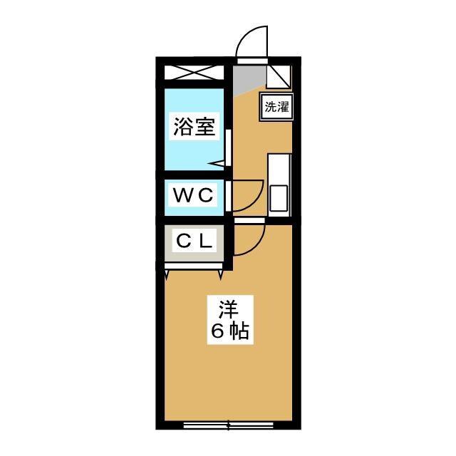 エステートTOKI(1K/2階)の間取り写真