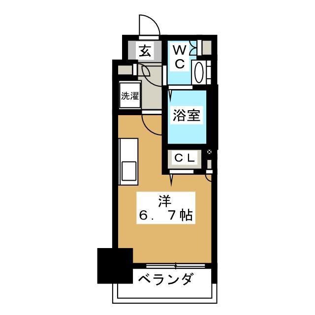 エスティメゾン大島(ワンルーム/6階)の間取り写真