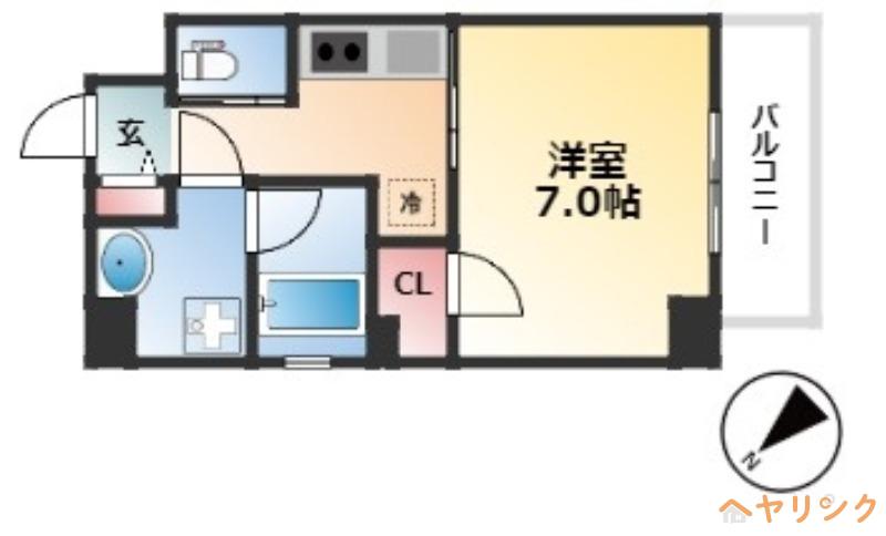 NNS 121(1K/4階)の間取り写真