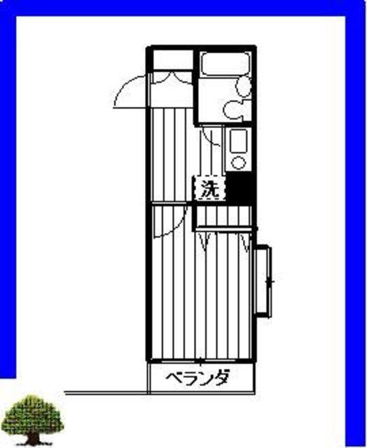 日神パレステージ橋本(1K/4階)の間取り写真