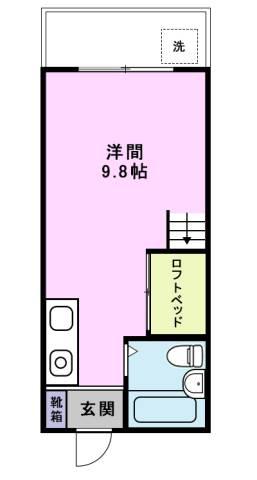 ドリームハウスAKI(ワンルーム/5階)の間取り写真