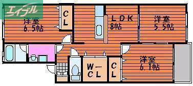 SMART LIFE(3LDK/1階)の間取り写真