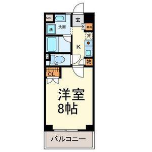 ガーデンハイツマルタカⅡ(1K/4階)の間取り写真