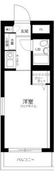 ジョイフル中野中央(ワンルーム/4階)の間取り写真