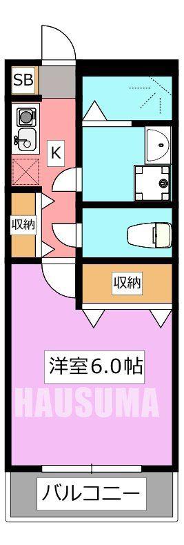 コンフォリア滝野川(1K/3階)の間取り写真